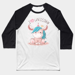 I love Unicorn Baseball T-Shirt